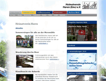 Tablet Screenshot of heimatverein-haren-ems.de